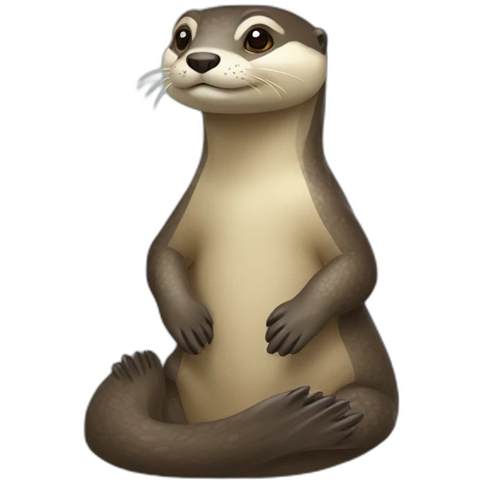 Loutre sur tortue emoji