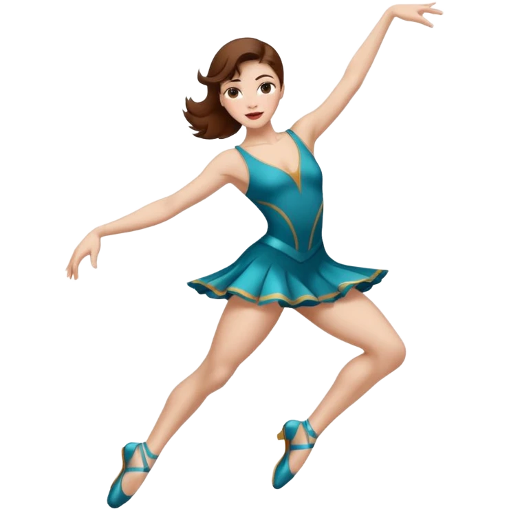 Jazz dancer white with brown hair  emoji