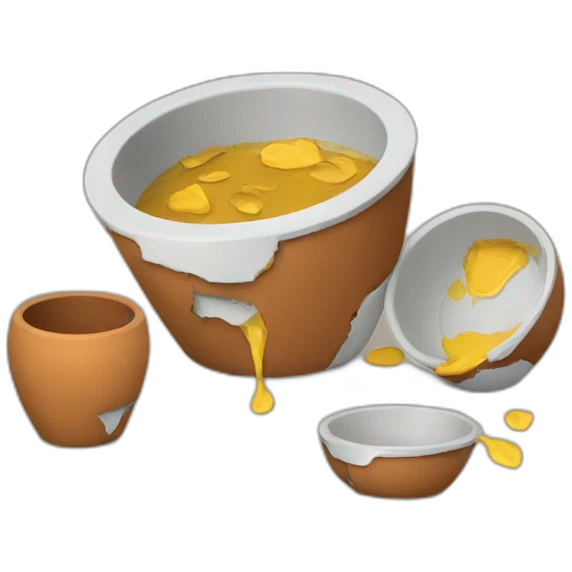 broken pots and plates emoji