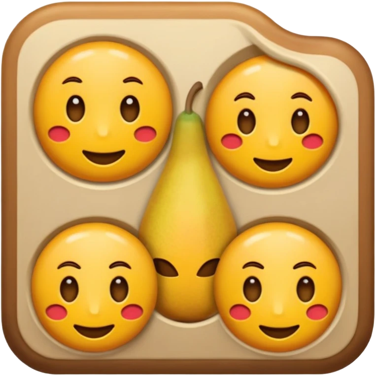 Картофель с ртом и глазами emoji