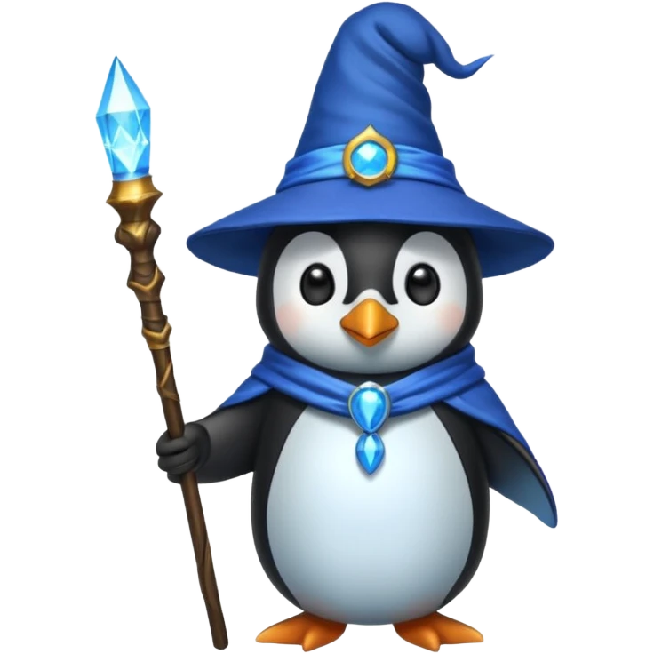 Penguin Wizard emoji