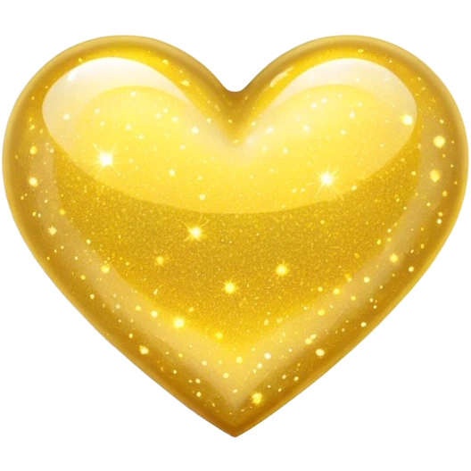 yellow sparkly heart emoji