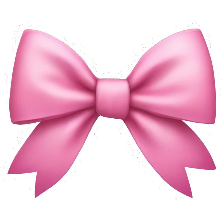 a pink bow emoji