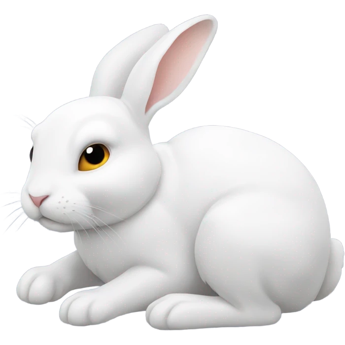 White rabbit unconscious  emoji