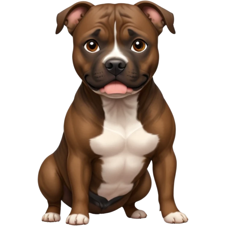 brindle staffordshire bull terrier emoji
