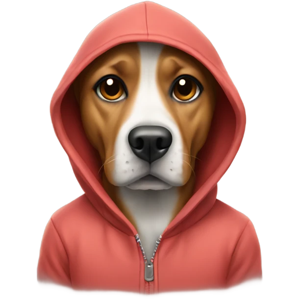  cool dog wearing a hoodie emoji