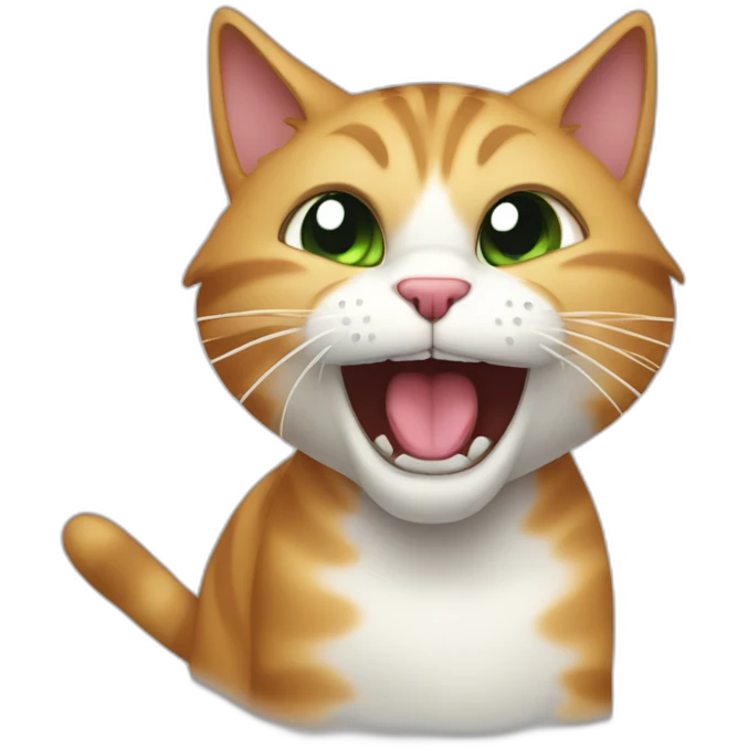 cat meowing angrily emoji
