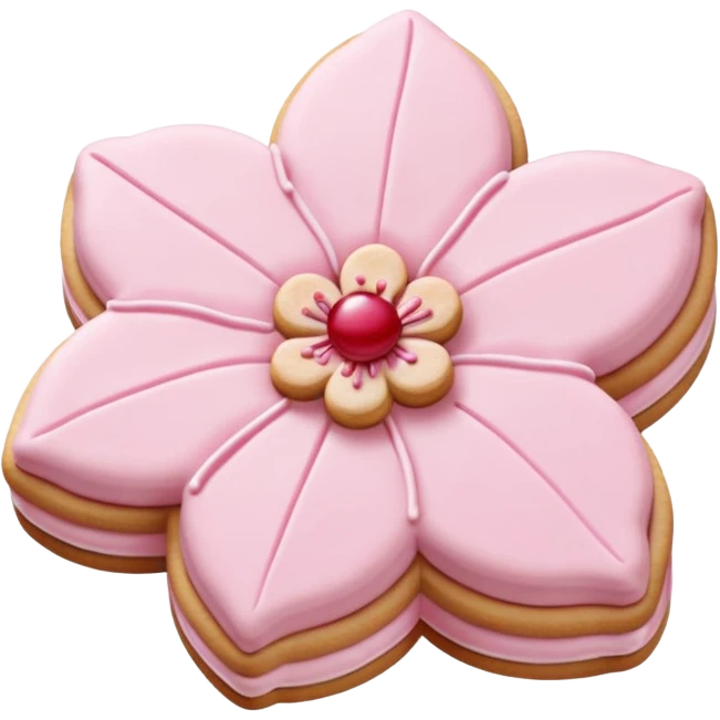 Cherry blossom shaped cookies  emoji