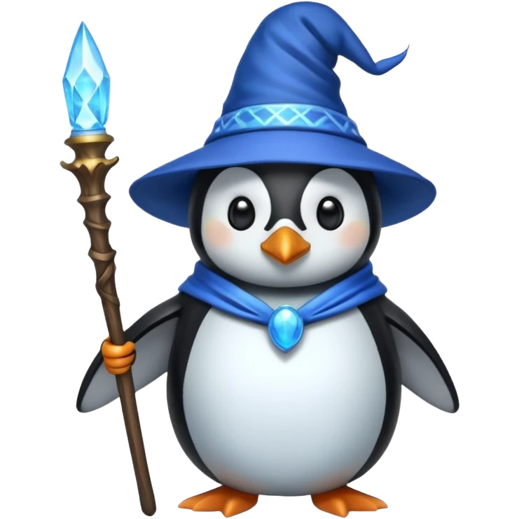 Penguin Wizard emoji