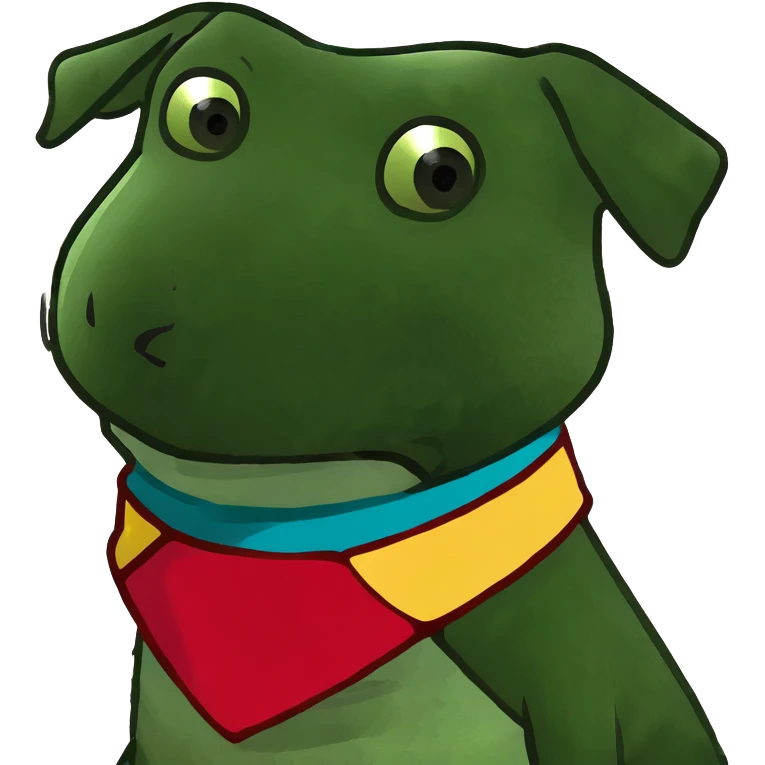 Dog wearing a diaper emoji
