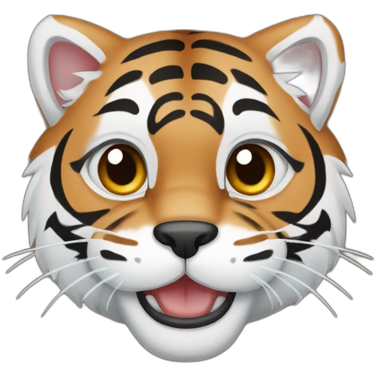 brown and white tiger cat emoji