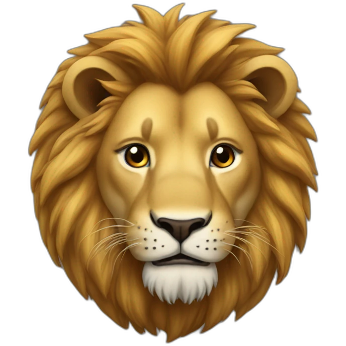un lion qui grogne emoji