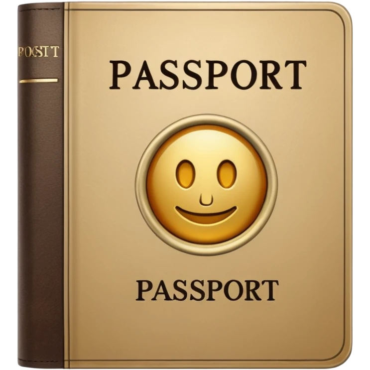 pale gold passport emoji
