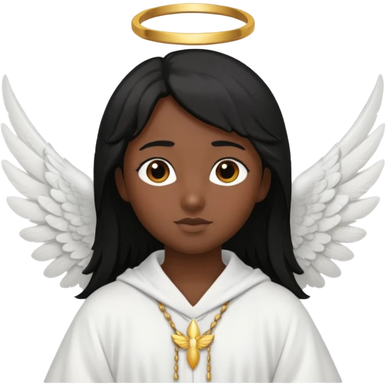 angel negro emoji