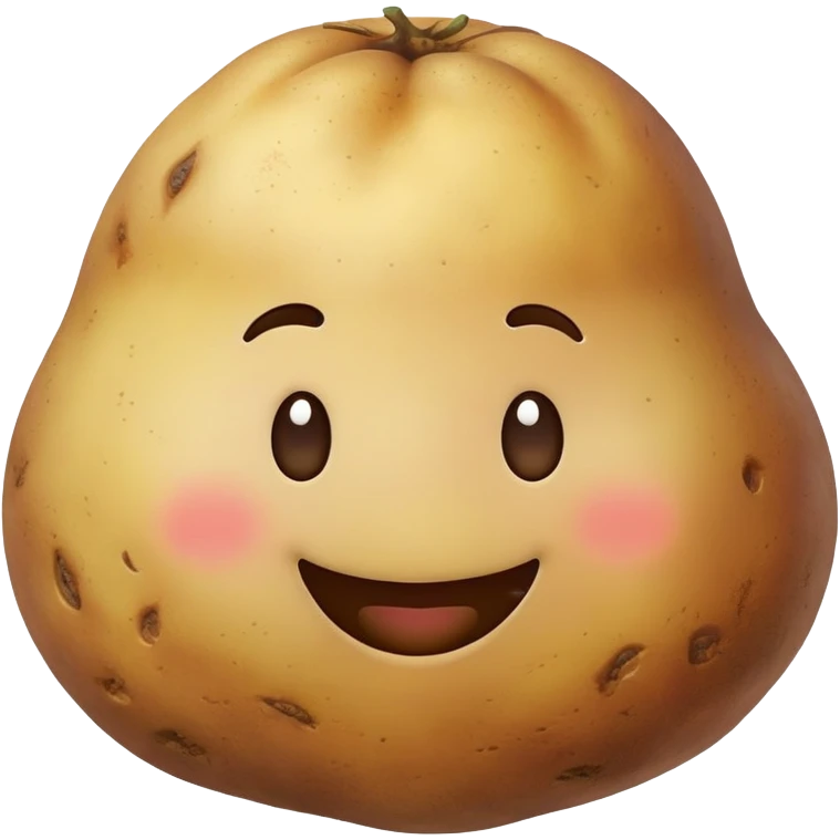 Happy potato emoji