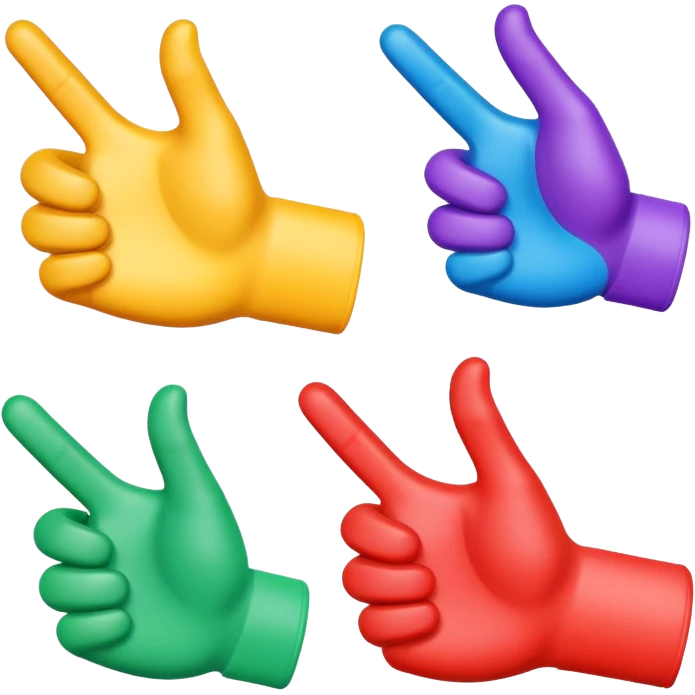 kids gamertap hand  icons 3d  emoji