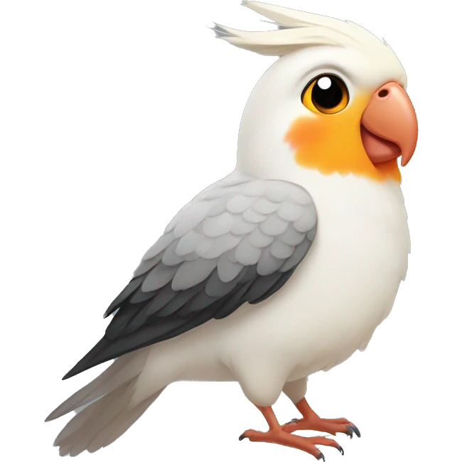 Cockatiel with orange cheeks  emoji