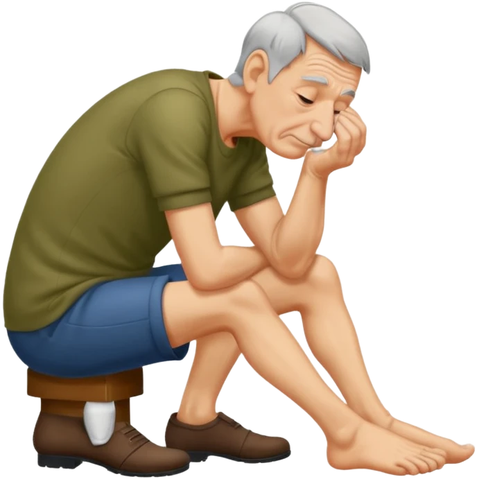 Man Sniffing feet emoji