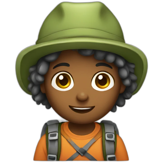 cute hiker emoji