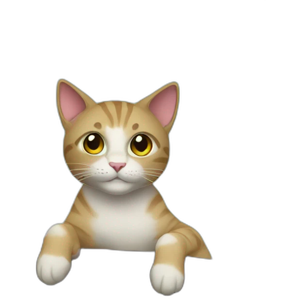 Cat on a tree emoji