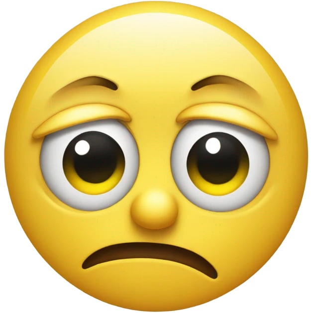 Normal emoyi yellow circle dot with 👀this kind of side eye that are judjing and annoyed By you lips pouting like an emoyi  emoji