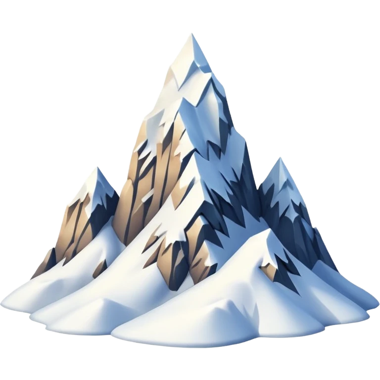 mountain covered with snow emoji
