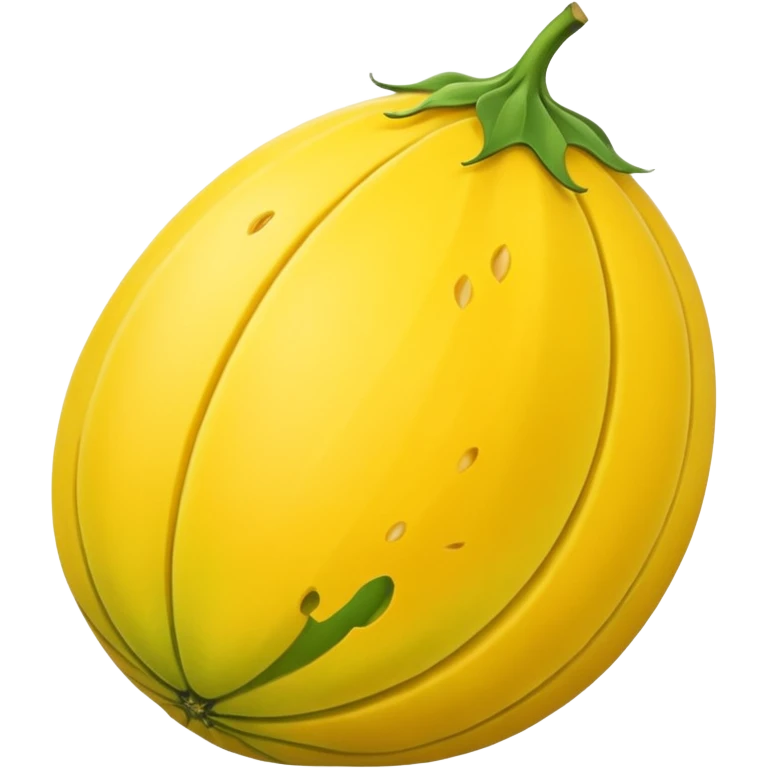 canary whole very yellow melon oval shape emoji