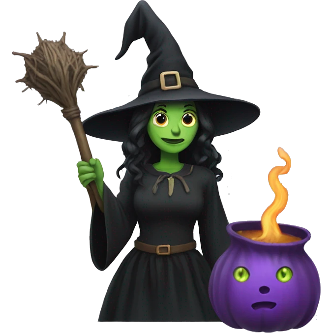 Witch and attribute  emoji