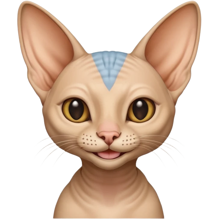 sphinx cat smiling emoji