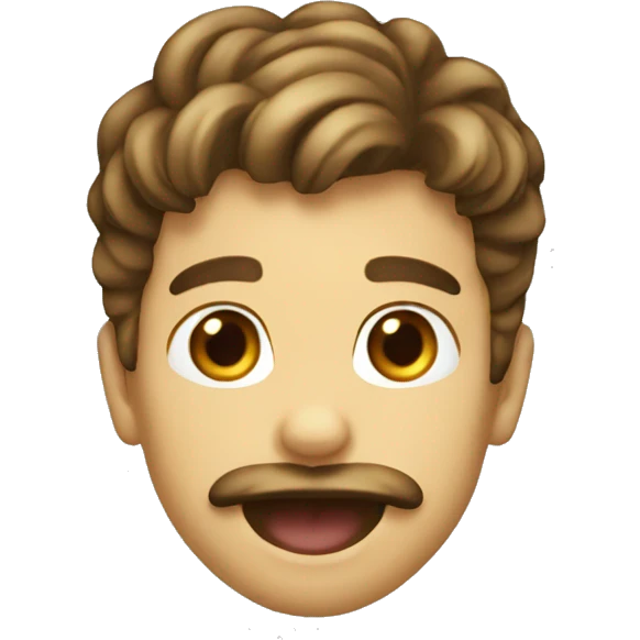 boy sticking out tongue small beard emoji