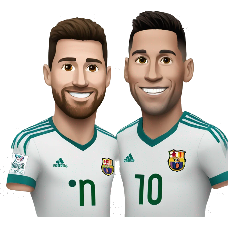 Ronaldo and messi emoji