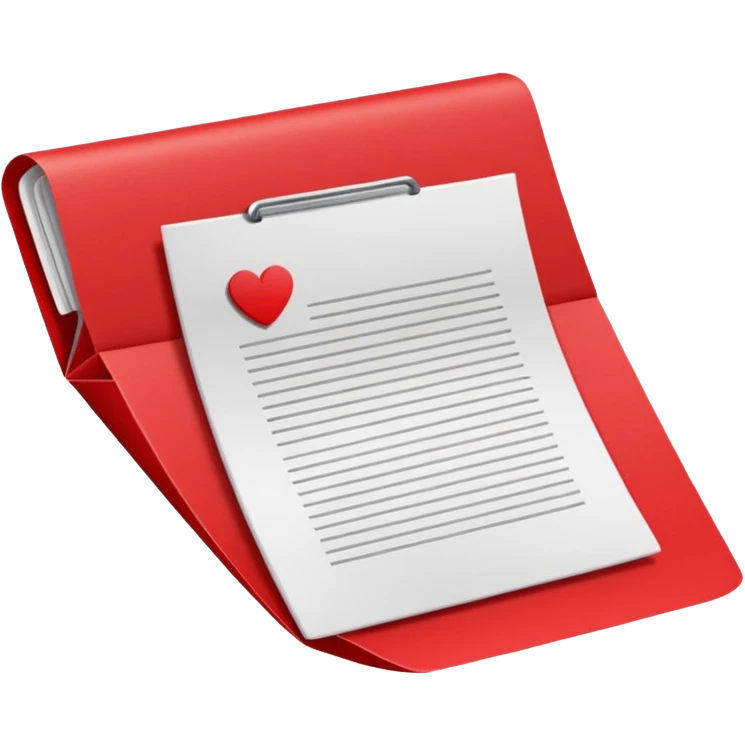 Office red document  emoji