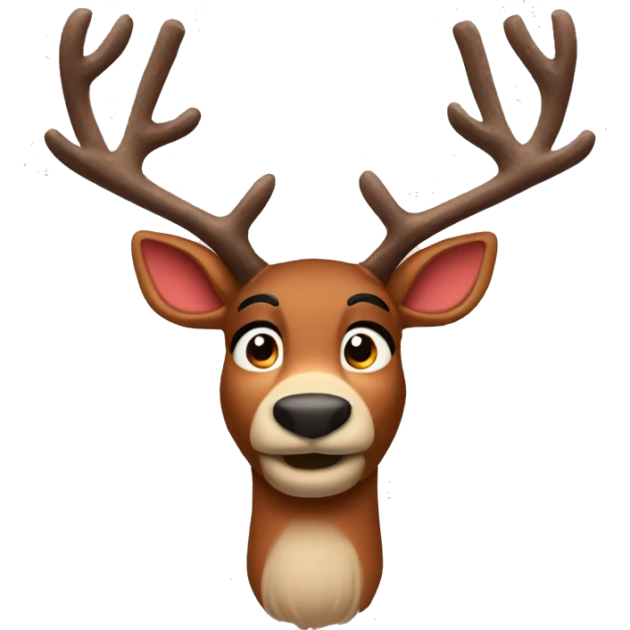 rudolph the red nosed reindeer emoji