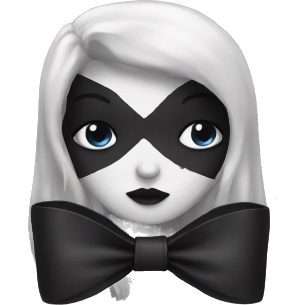 Goth bow emoji