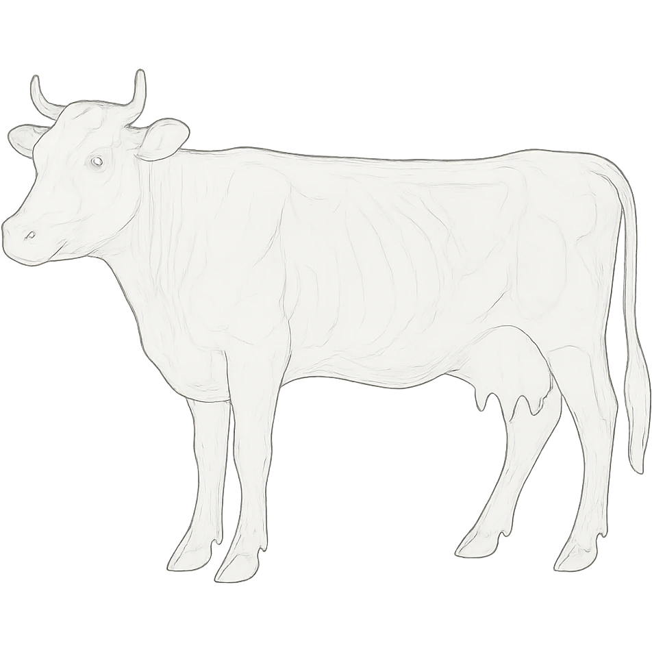 Cow transparent emoji