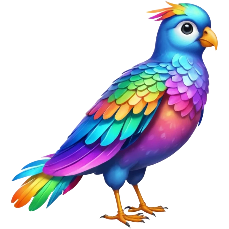 artist bird full body emoji