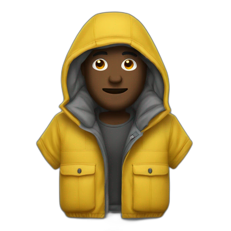 Homme cagoule emoji