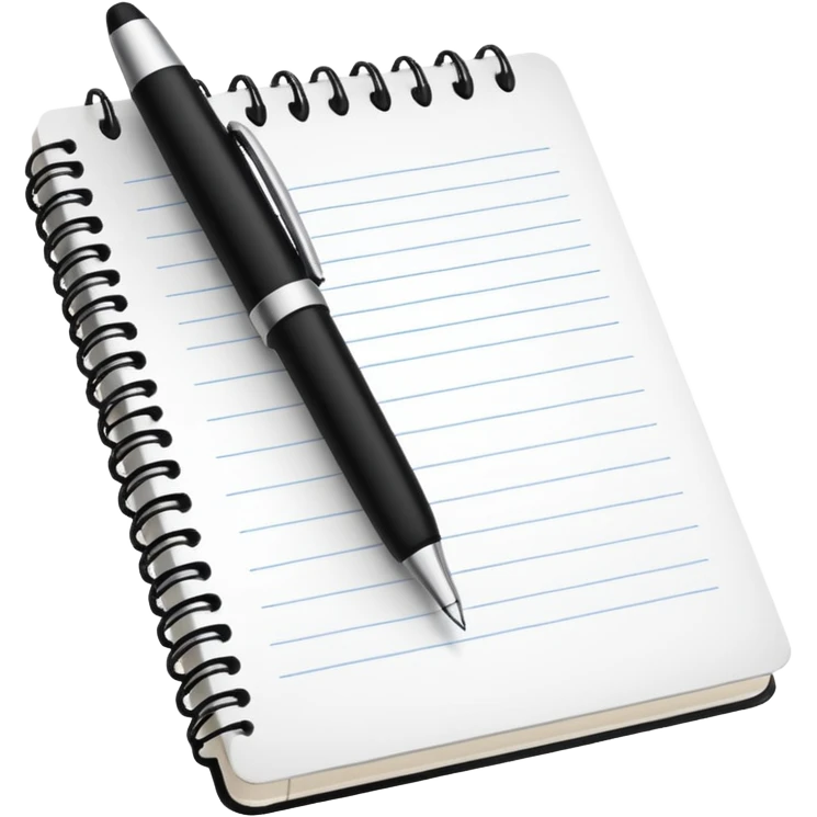 pen and notebook emoji