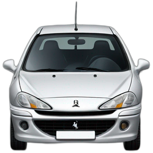 voiture peugeot 206 emoji