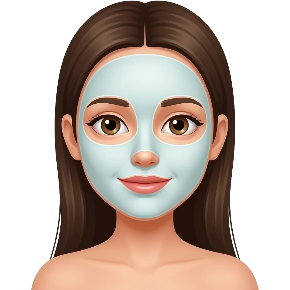 بدي ايموجي البنت الي بتعمل سكين كير وحاطه ماسك عوجها emoji