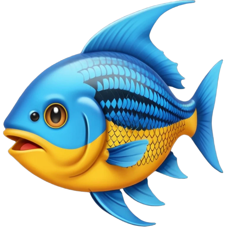 Badannya yang orange ekornya hitam emoji