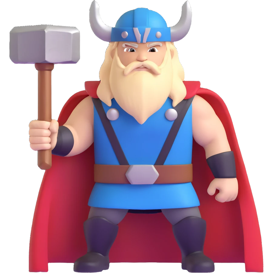 Thor with hammer emoji