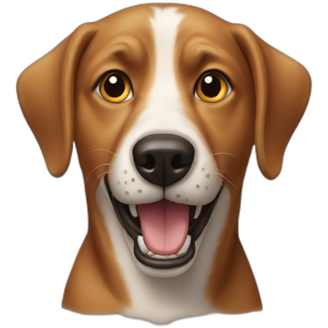 The dog of Remy with one missing teeth emoji