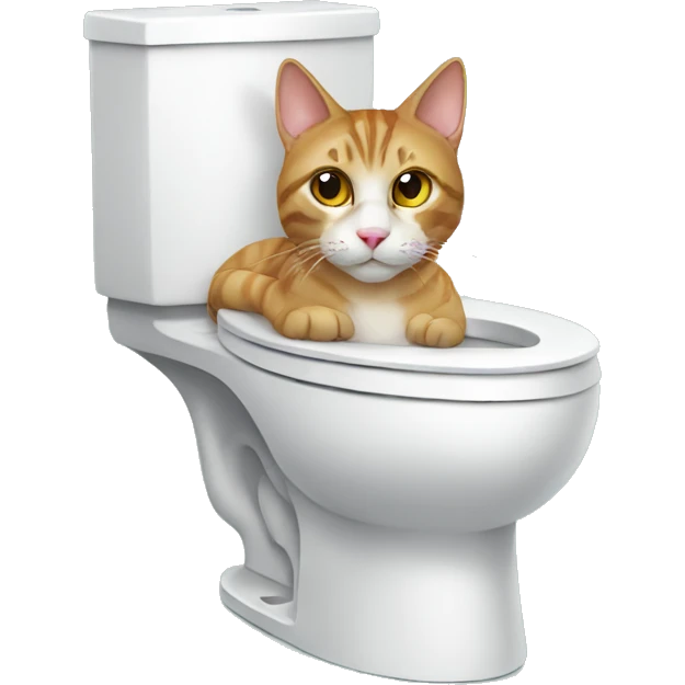cat on the toilet emoji