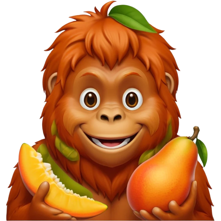 Mango orangutan emoji