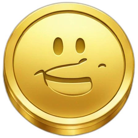 Shiny Golden Coin Sparling emoji