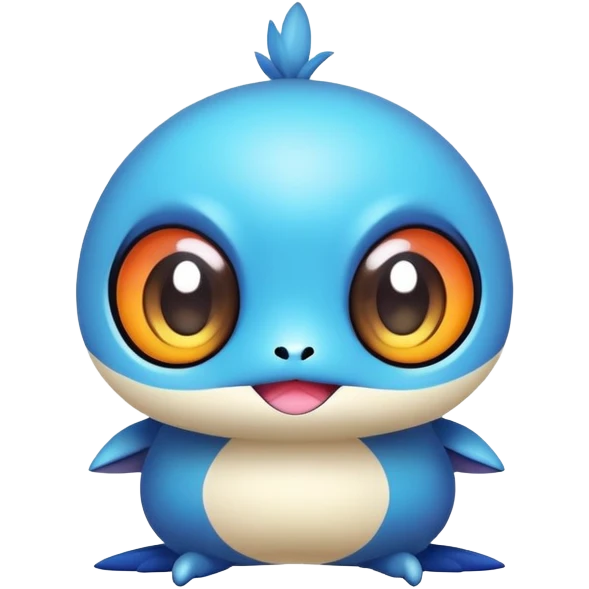 Cute kawaii chibi Fakémon-creature emoji