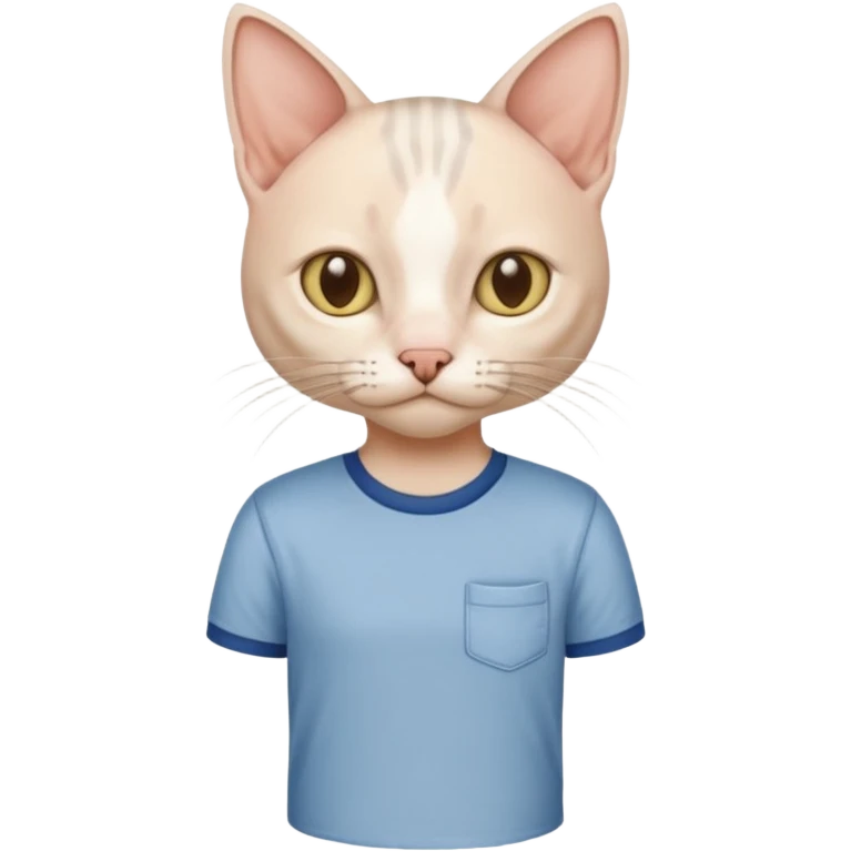 sfenks cat with shirt  emoji