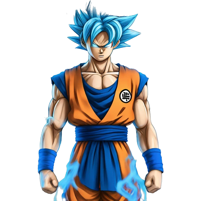 goku ssj blue with rinnegan emoji