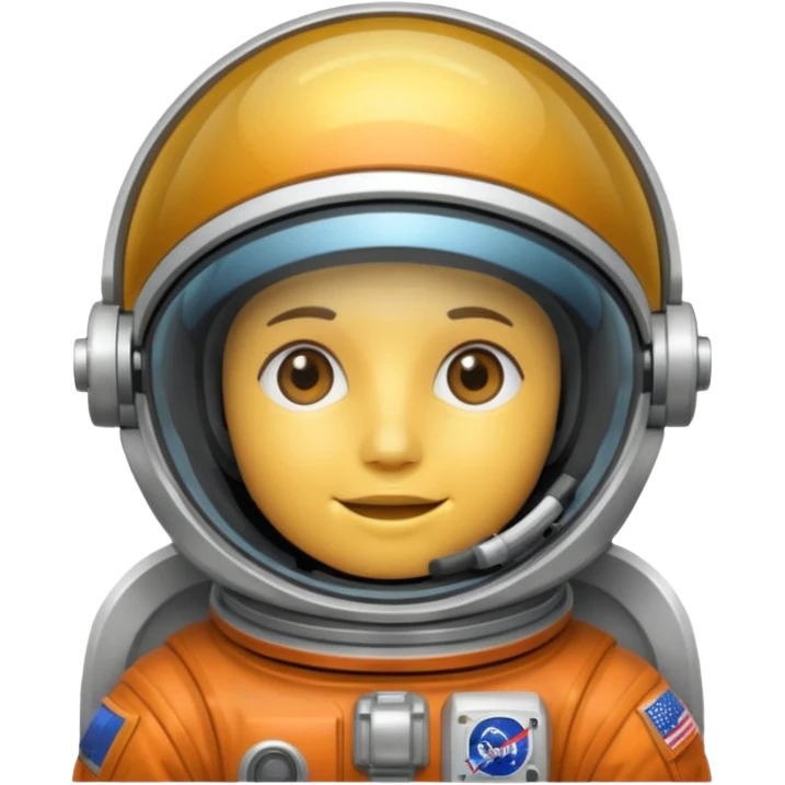 Astronaut helmet with Suggests a contained environment and communication. emoji